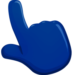 Dark Blue Color Cursor Pointer