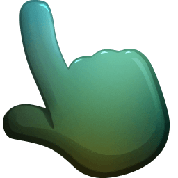 Bottle Green Color Cursor Pointer