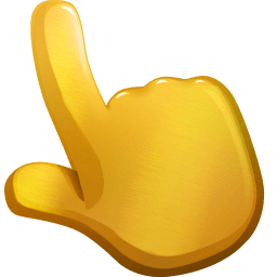 Gold Color Cursor Pointer