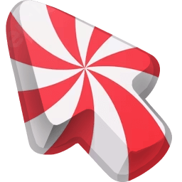 Lollipop Spiral Red Color Cursor Default
