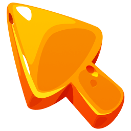 Simple Orange Classic Cursor Default