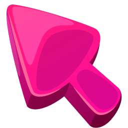 Simple Pink Classic Cursor Default