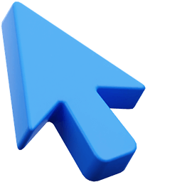 3D Arrow Emoji Cursor Default