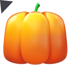 Helloween Pumpkin 3D Emoji Cursor Default