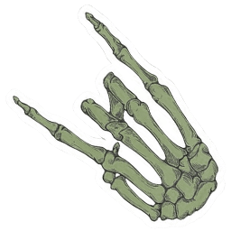 Skeleton Smoke GTA Cursor Default