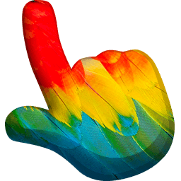 Parrot Animal Skin Texture Cursor Pointer