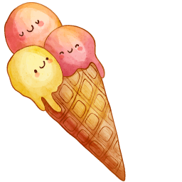 Ice Cream Kawaii Food And Drinks Cursor Default