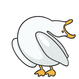 screaming seagull bird animal Pointer