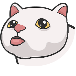 smiling white cat sticky tongue Pointer