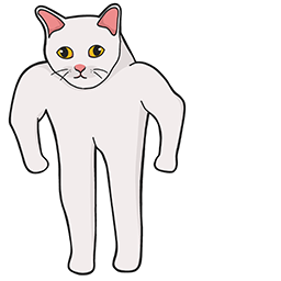strong buff cat Pointer