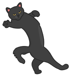 weird angry black cat meme Default