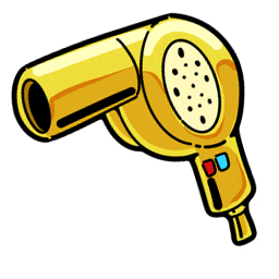 hair_brush and hair dryer Pointer