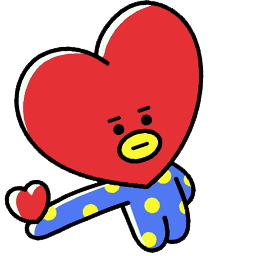 bt21 tata heart Pointer